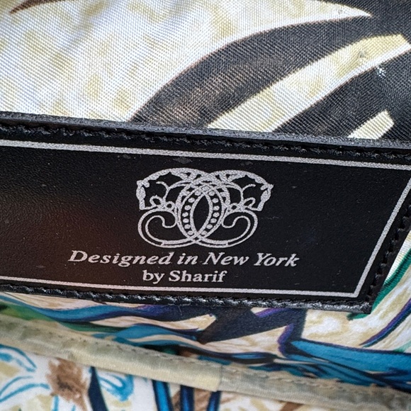 Sharif Gold and Black Sequin Crossbody or Clutch